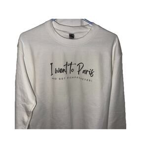Paris Pickpocket Gildan Ivory Unisex Sweatshirt Sz. Sm. NWOT